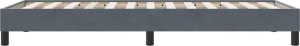 vidaXL Rama łóżka bez materaca Ciemnoszara 80x220 cm Aksamit 6