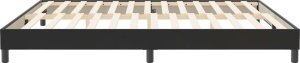 vidaXL Rama łóżka bez materaca Czarna 200x210 cm Aksamit 6