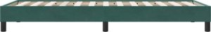 vidaXL Rama łóżka bez materaca, ciemnozielone, 90x210 cm, aksamitne 6