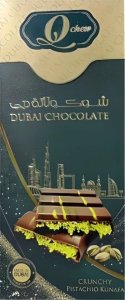 Dubai Chocolate Crunchy Pistachio Kunafa, dubajska czekolada z pistacjami i ciastem kataifi 160g - Q Chew 4