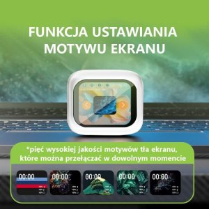 Słuchawki dokanałowe bezprzewodowe Bluetooth redukcja szumów ANC ekran LCD 4