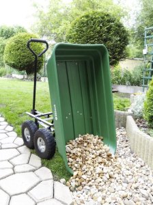 Taczka transportowy wózek ogrodowy wywrotka 120 kg 5