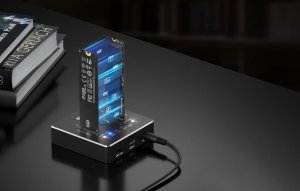 Stacja dokująca/klonowania dysków SSD M.2 NVMe/SATA 20Gbps FIDECO M2288 (USB 3.2, UASP, TRIM) 6