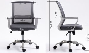 Fotel biurowy ACTIVEJET YK01 szary 26