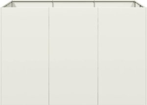 Doniczka Biała 120x80x80 cm Stal 4