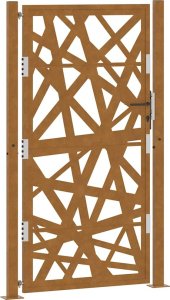 Brama ogrodowa 105x180 cm Stal nierdzewna Lekka konstrukcja 2