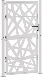 Brama ogrodowa 105x180 cm Stal nierdzewna Lekka konstrukcja 3
