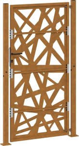 Brama ogrodowa 105x180 cm Stal nierdzewna Lekka konstrukcja 7