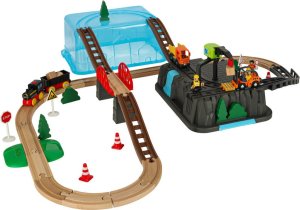 Kolejka tor samochodowy pociąg plac budowy 55 elementów 2