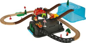 Kolejka tor samochodowy pociąg plac budowy 55 elementów 3