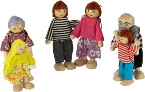 Lalki do domku dla lalek rodzina 6 el. 4