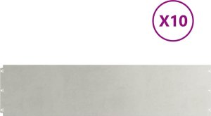 Obrzeża trawnikowe 10 szt. 25x103 cm Stal nierdzewna 2