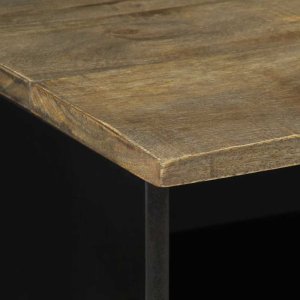 Szafka pod telewizor, czarna, 80x33x46 cm, lite drewno mango 6