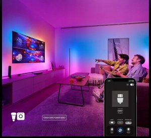 Philips Hue Play HDMI 8K synchronizuje do 10 lamp żarówki LED nowe 2