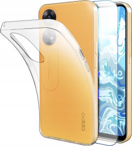 Etui Do Oppo Reno 8T 4G (Przezroczyste, Silikonowe, Ochronne)   Szkło 9H 1