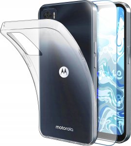 Etui Do Motorola Moto E22 / E22i (Przezroczyste, Silikon, Ochronne)   Szkło 1