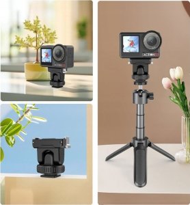 Szybkozłączka Uchwyt na Gwint 1/4'' Stopkę ISO do DJI Osmo Action 3 / 4 / 5 Pro / PU727B 4