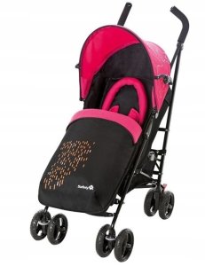 WÓZEK SAFETY SLIM PACKAGE CITY   PINK + ŚPIWOREK + TORBA   12077062 3