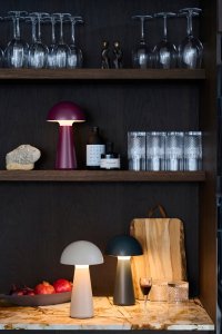 Lampa stołowa Tork Sirius Sirius Sam Genopladelig Lampe - Bordeaux - H 28 cm 2