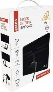 Antena RTV Emos Indoor Antenna CITY LEAF-C600, DVB-T2, DAB, LTE/4G/5G Filter 11