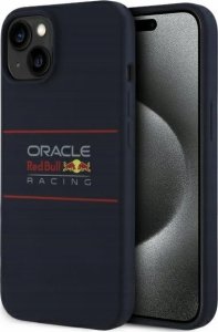 Red Bull RBHMP15S24SIHSRV iPhone 15 6.1" Hard Case Navy Silicone Horizontal Logo MagSafe 1