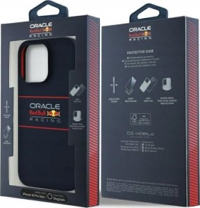 Red Bull RBHMP16X24SIHSRV iPhone 16 Pro Max 6.9" Hard Case Navy Silicone Horizontal Logo MagSafe 8