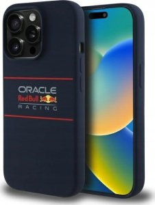 Red Bull RBHMP14L24SIHSRV iPhone 14 Pro 6.1" Hard Case Navy Silicone Horizontal Logo MagSafe 3