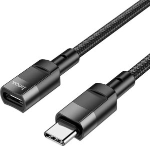 HOCO Adapter OTG Typ C (Męski) Do Typ C (Żeński) 3A U107 1,2 M Czarna 8