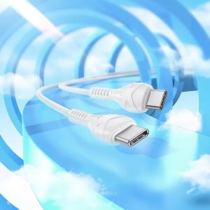 Kabel USB Hoco X37 USB-C do USB-C PD 60W 1 m Biały 5