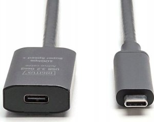 Kabel USB Digitus USB-C - USB-C 5 m Czarny (DA-73112) 4