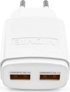 Ładowarka sieciowa dual USB + kabel Typu C 2400 mA 7