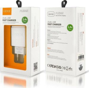 Ładowarka sieciowa dual USB + kabel Typu C 2400 mA 8