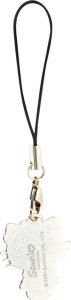 Hello Kitty zawieszka HKCPMKK Phone       Strap czarny/black Charm Kitty Cute 2