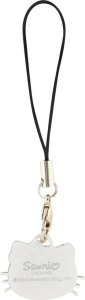 Hello Kitty zawieszka HKCPMKHK Phone      Strap czarny/black Charm Kitty Head 2