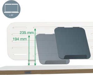 Leitz 65490000 półka na dokumenty MDF Biały 3