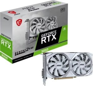 Karta graficzna MSI GeForce RTX 3050 Ventus 2X XS OC White 8GB GDDR6 1