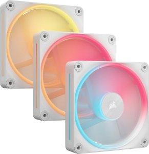 Wentylator Corsair iCUE LINK LX120-R RGB PWM 3-pack + Hub biały (CO-9051054-WW) 1