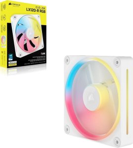 Wentylator Corsair iCUE LINK LX120-R RGB PWM biały (CO-9051053-WW) 3