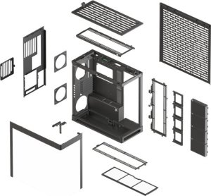 HAVN HS 420 PC-Gehuse, Midi-Tower, E-ATX, Tempered Glass - schwarz 7