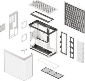 Obudowa Havn HS 420 obudowa komputerowa Midi-Tower E-ATX Tempered Glass biały 7