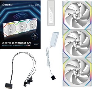 Wentylator Lian Li UNI FAN SL Wireless 120 3-pack biały (12SL1W3W) 4