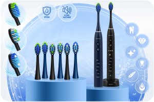 Szczoteczka soniczna do zębów zestaw 2 szt Berdsen Galaxy Duo 10