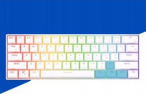 RK61 KLAWIATURA MECHANICZNA 60% BLUE HOTSWAP RGB - Black 5