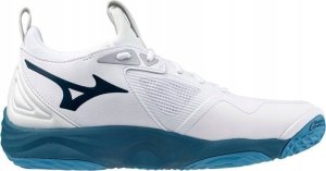 Mizuno Buty siatkarskie WAVE MOMENTUM 3 biało - niebieskie r. 46 2