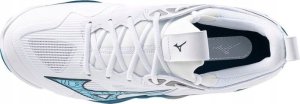 Mizuno Buty siatkarskie WAVE MOMENTUM 3 biało - niebieskie r. 46 4