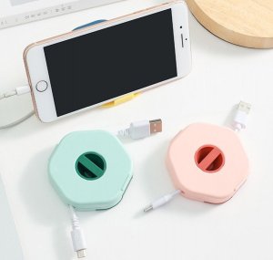 Organizer na kable obrotowy do kabli na telefon Organizer na kable obrotowy do kabli na telefon 7