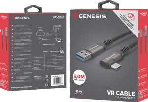 Kabel USB GENESIS USB-A - USB-C 3 m Czarny (NVC-2220) 6