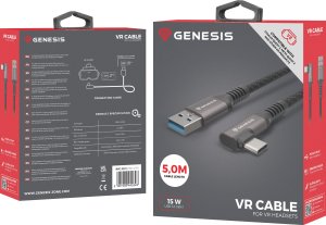 Kabel USB GENESIS USB-A - USB-C 5 m Czarny (NVC-2221) 6