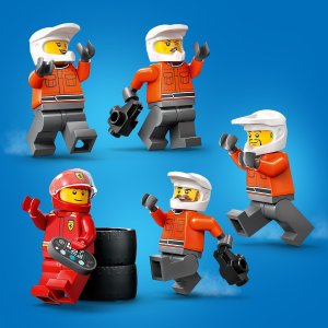 City Formula 1 F1® Pit stop i mechanicy z bolidem Ferrari  (60443) 6