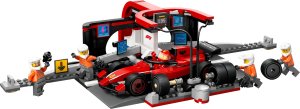 City Formula 1 F1® Pit stop i mechanicy z bolidem Ferrari  (60443) 8
